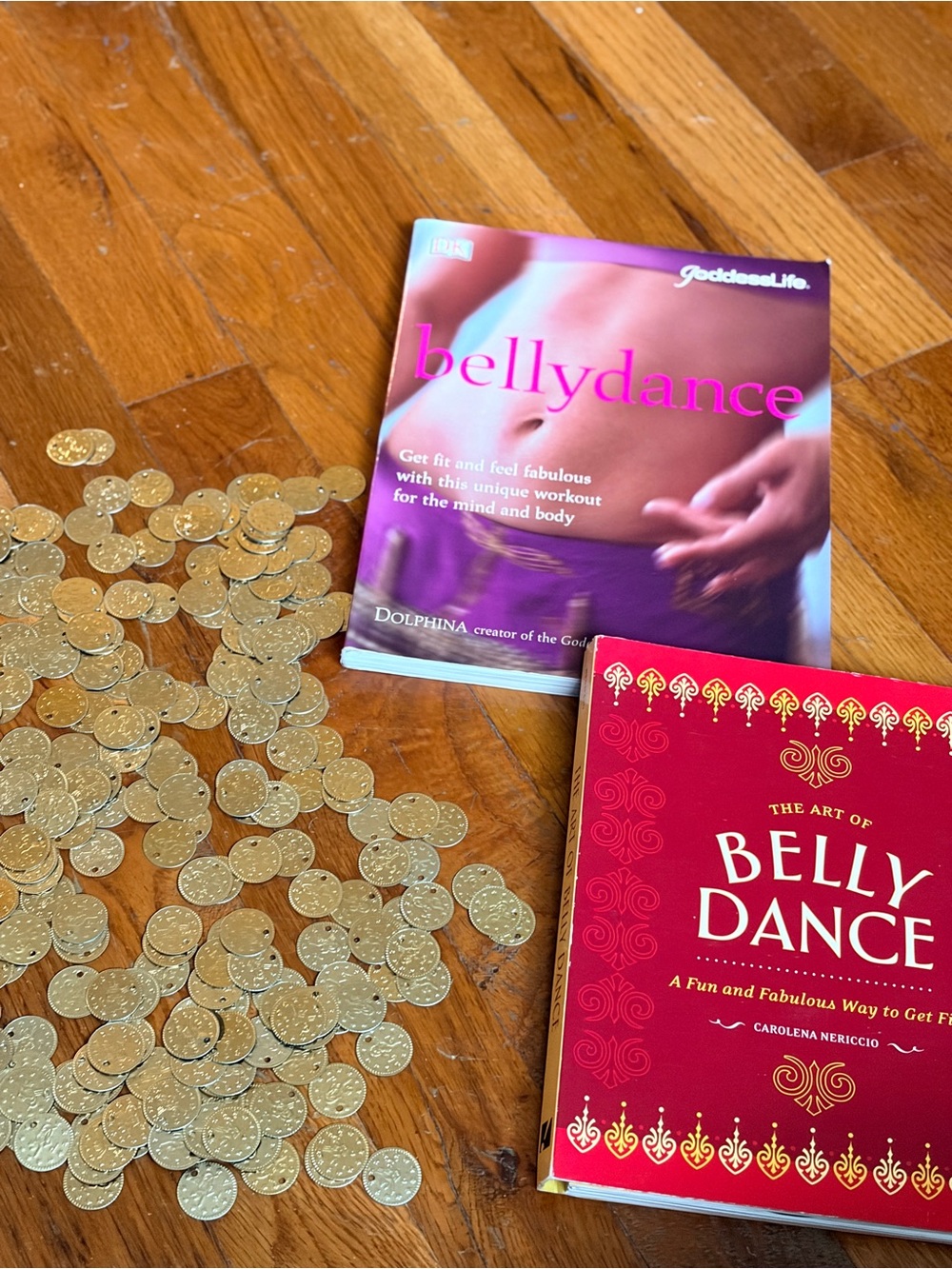 Bellydance Books, CD, and Gold Coins for Beginners Set